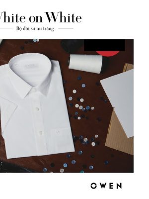 ÁO SƠ MI TRẮNG NGẮN TAY POLY CÓ TÚI AR90896N1