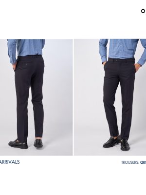 QUẦN TÂY XANH ĐEN NANO QRT231515R2