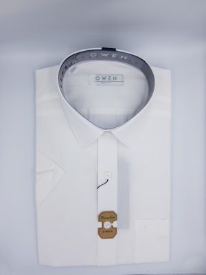 ÁO SƠ MI TRẮNG NGẮN TAY BAMBOO CÓ TÚI AR91008N1