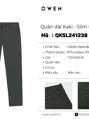 QUẦN KHAKI QKSL241238