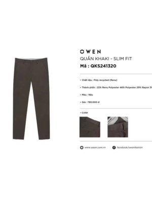 QUẦN KHAKI QKS241320