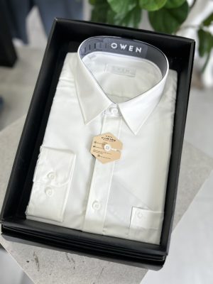 ÁO SƠ MI TRẮNG DÀI TAY MODAL CÓ TÚI AR240312DT