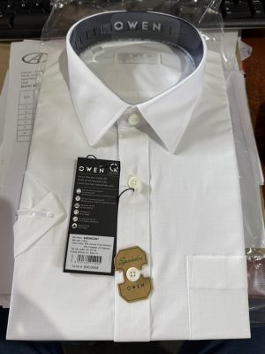 ÁO SƠ MI TRẮNG NGẮN TAY BAMBOO AB250022NT