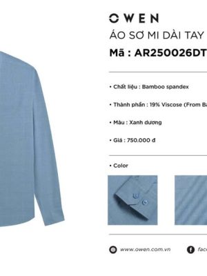 Alternative view of ÁO SƠ MI DÀI TAY AR250026DT