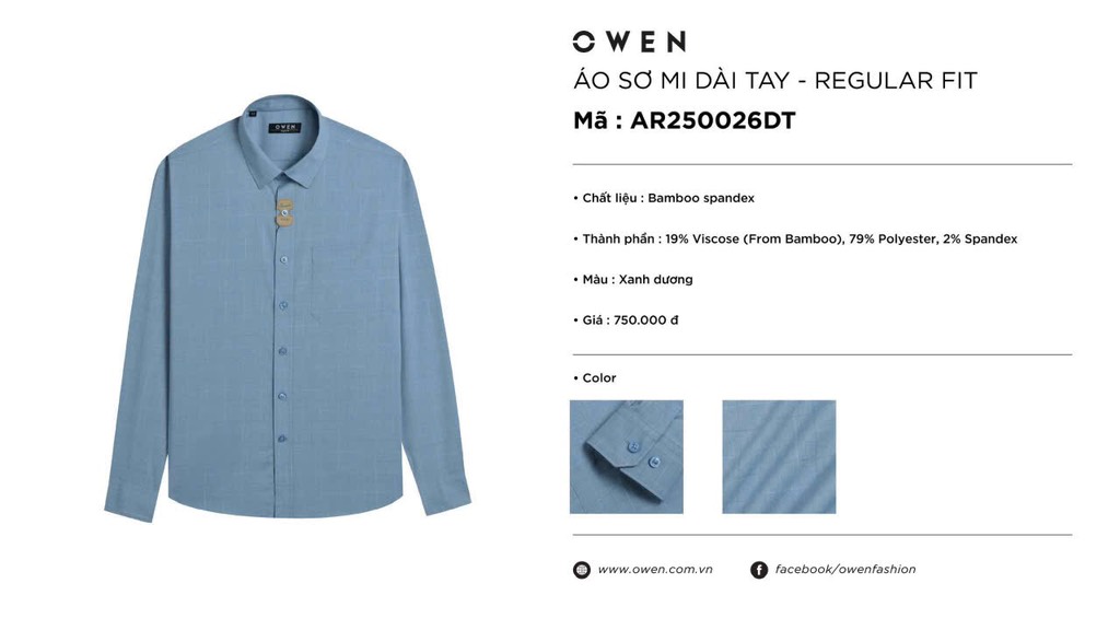 ÁO SƠ MI DÀI TAY AR250026DT - Ảnh 2
