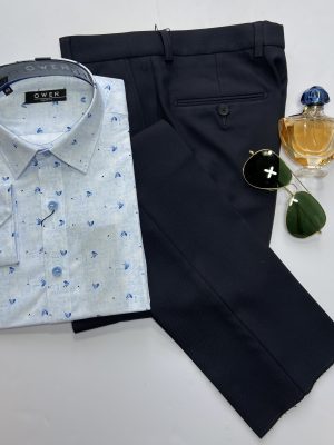 QUẦN TÂY XANH ĐEN NANO QR23884