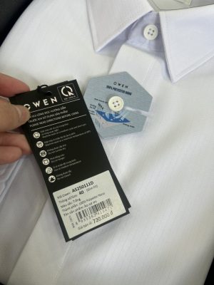 ÁO SƠ MI TRẮNG DÀI TAY AS250111D VÂN
