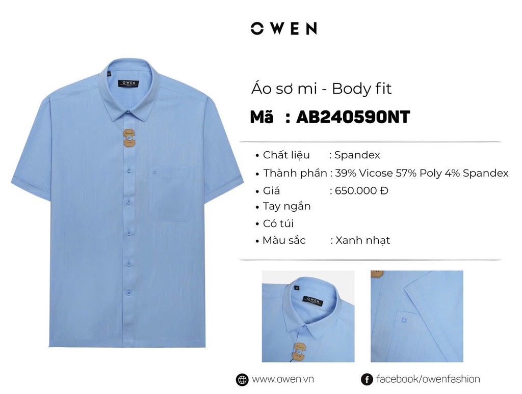 ÁO SƠ MI NGẮN TAY AB240590NT - Ảnh 5