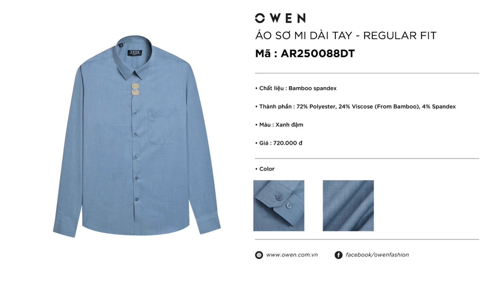 ÁO SƠ MI DÀI TAY AR250088DT - Ảnh 3