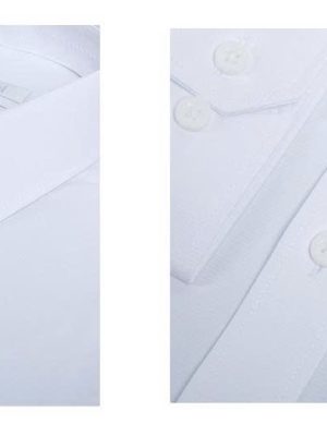 Alternative view of ÁO SƠ MI TRẮNG NANO KHÔNG TÚI DÀI TAY AR250507DT