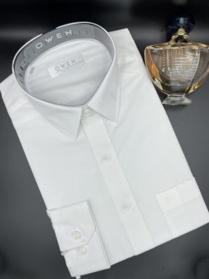 ÁO SƠ MI TRẮNG DÀI TAY POLY CÓ TÚI AR23966DT1