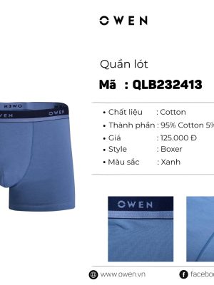 QUẦN LÓT BOXER XANH QLB232413