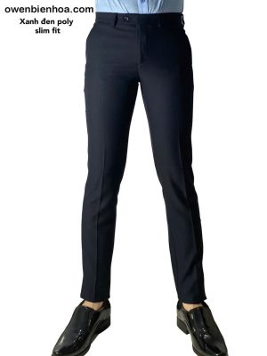 QUẦN TÂY XANH ĐEN POLY QS232454