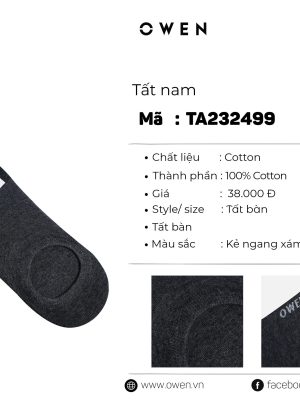 TẤT BÀN XÁM ĐẬM TA232499