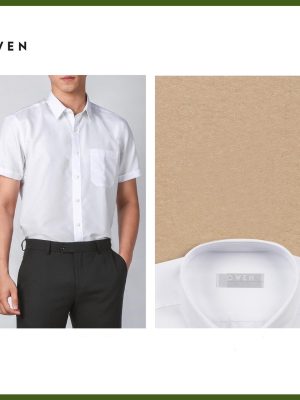 ÁO SƠ MI TRẮNG NGẮN TAY MODAL CÓ TÚI AR230328NT