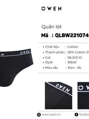 QUẦN LÓT TAM GIÁC ĐEN QLBW221074
