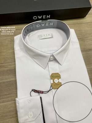 Alternative view of ÁO SƠ MI TRẮNG DÀI TAY BAMBOO AS221270D vân