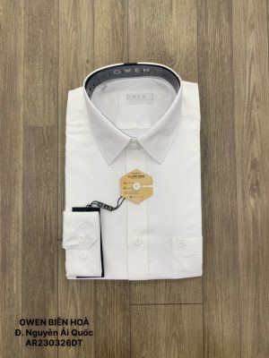 ÁO SƠ MI TRẮNG DÀI TAY MODAL CÓ TÚI AR230326DT