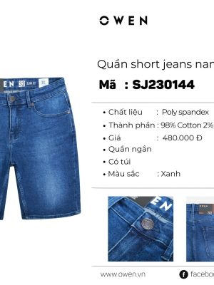 Alternative view of QUẦN SHORT JEAN SJ230144