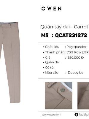 QUẦN TÂY QCAT231272 M2