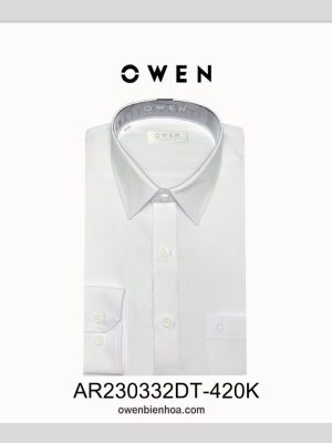 ÁO SƠ MI TRẮNG DÀI TAY RECYCLE CÓ TÚI AR230332DT