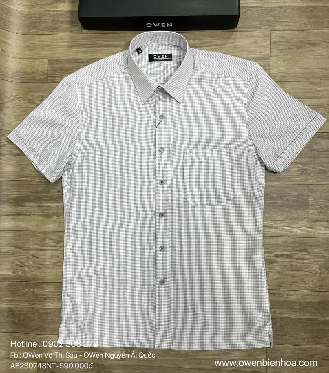 ÁO SƠ MI NGẮN TAY AB230748NT - Ảnh 4