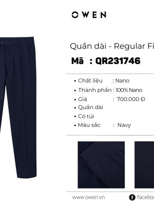 QUẦN TÂY QR231746 xanh đen (no repeat)