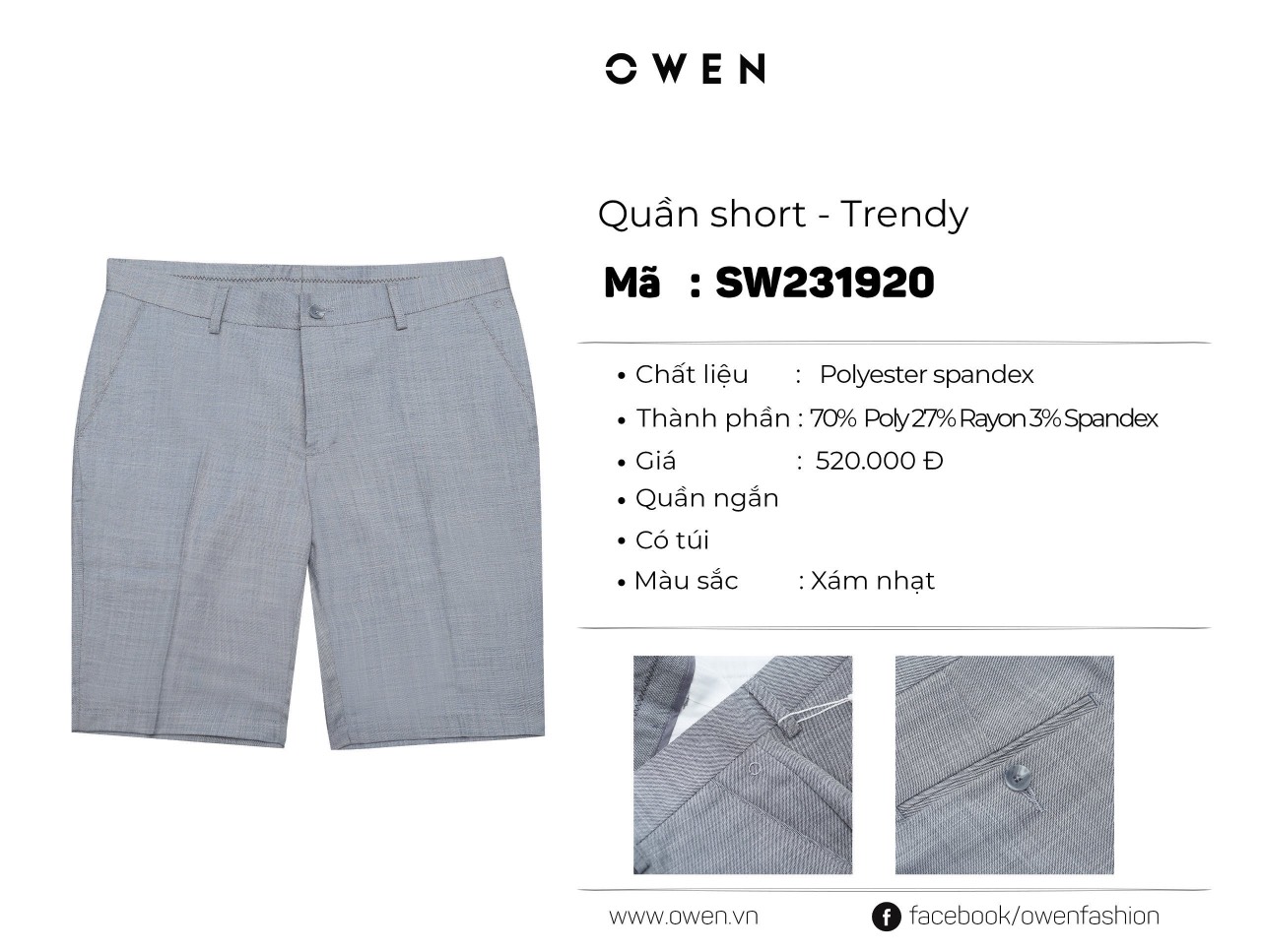 QUẦN SHORT SW231920 - Ảnh 2