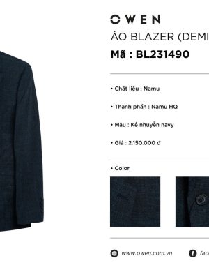 ÁO BLAZER XANH TÍM THAN BL231490