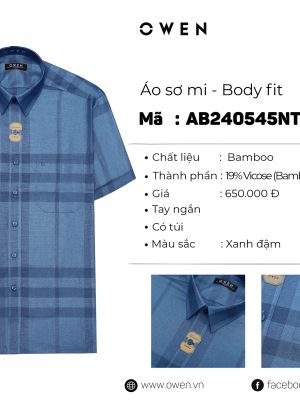 Alternative view of ÁO SƠ MI NGẮN TAY AB240545NT