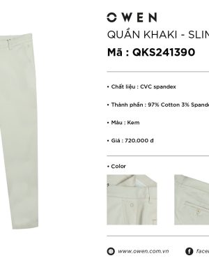 QUẦN KHAKI QKS241390
