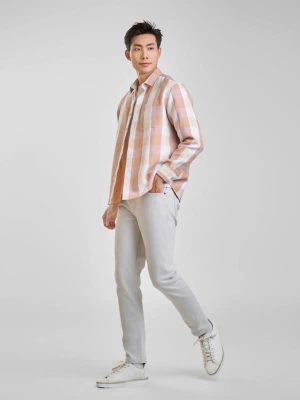 ÁO SƠ MI NỈ DÀI TAY AJ240724DT