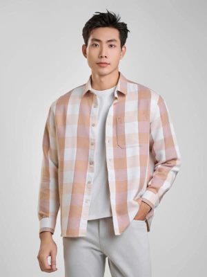 Alternative view of ÁO SƠ MI NỈ DÀI TAY AJ240724DT