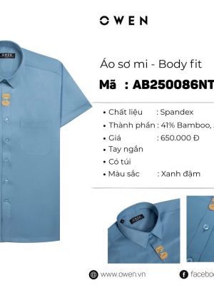 Alternative view of ÁO SƠ MI NGẮN TAY AB250086NT