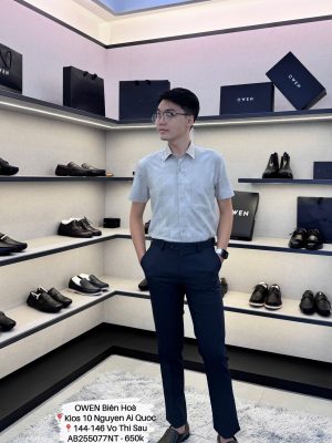 ÁO SƠ MI NGẮN TAY AB255077NT