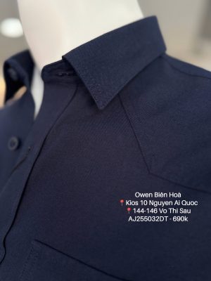 Alternative view of ÁO SƠ MI NỈ DÀI TAY AJ255032DT