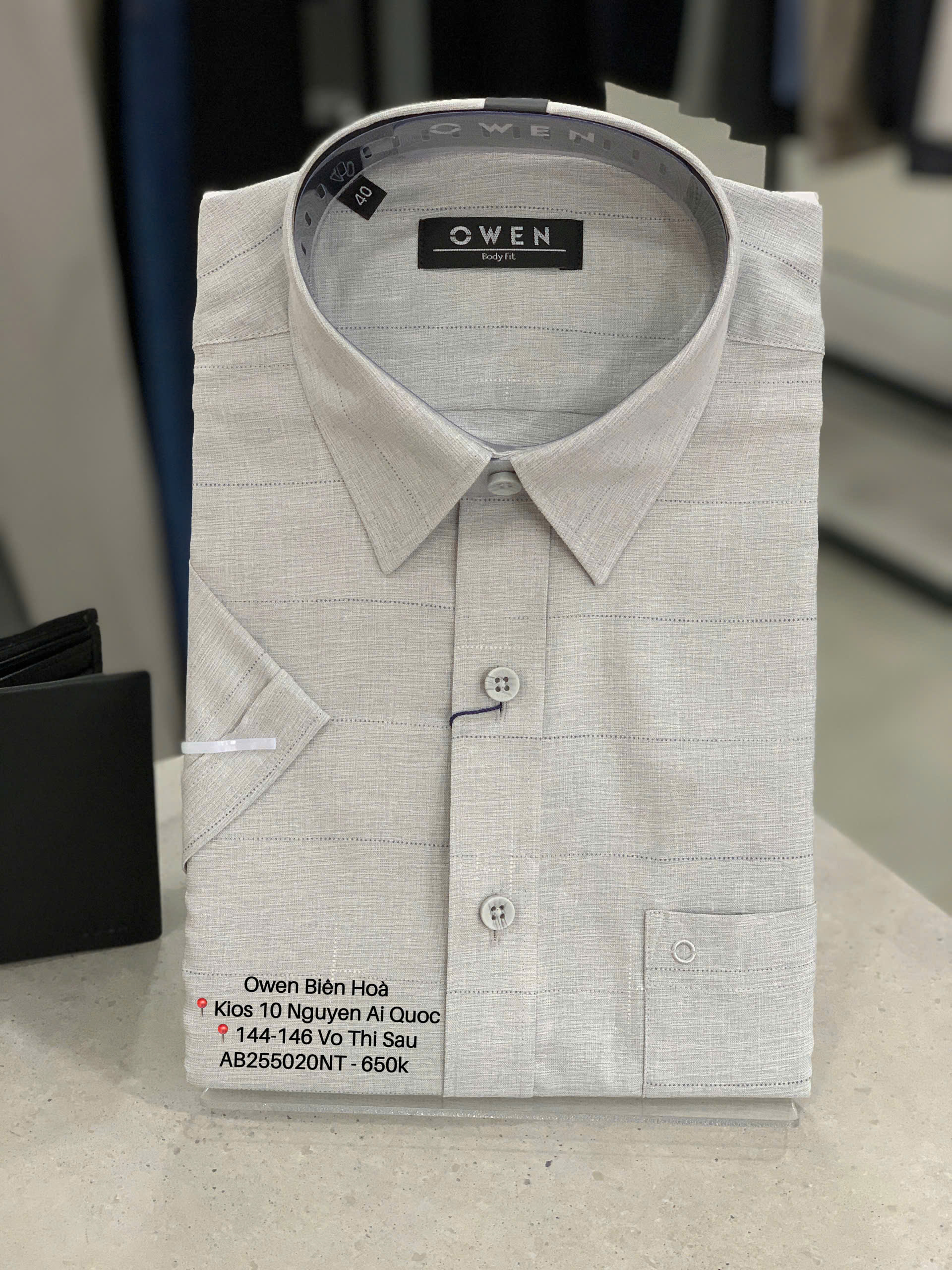 ÁO SƠ MI NGẮN TAY AB255020NT