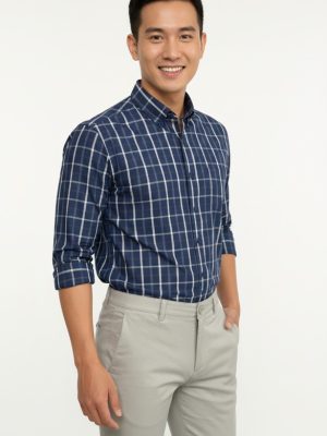 Alternative view of ÁO SƠ MI DÀI TAY AS255012D không túi