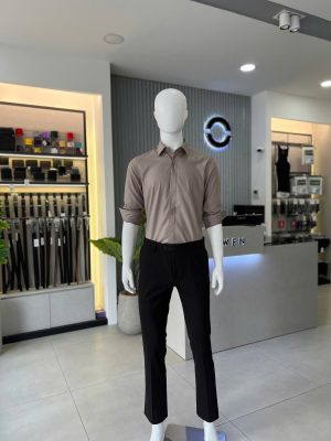 Alternative view of ÁO SƠ MI DÀI TAY KHÔNG TÚI AS255059D