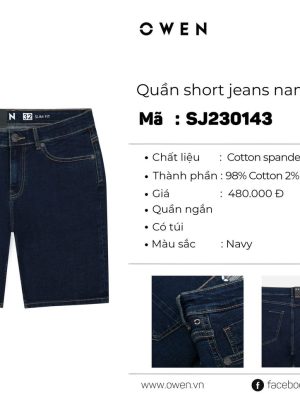 Alternative view of QUẦN SHORT JEAN SJ230143