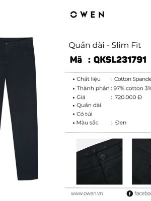 Alternative view of QUẦN KHAKI QKSL231791