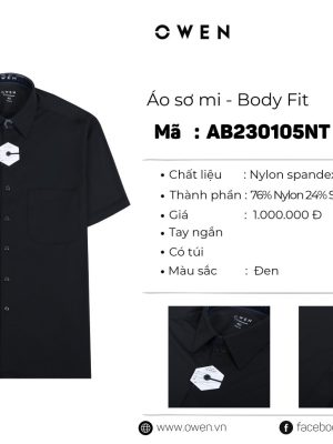 Alternative view of ÁO SƠ MI NGẮN TAY AB230105NT