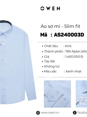 Alternative view of ÁO SƠ MI DÀI TAY AS240003D